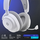 SteelSeries Arctis Nova 7P Wireless Gen 2, Gaming-Headset weiß, Bluetooth, 2.4 GHz-USB-Dongle, (optimiert für PlayStation)