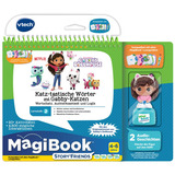VTech MagiBook Lernstufe 2 - Gabby's Dollhouse inkl. Story'Friend Lernfigur, Lernbuch 