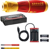 Wiha E-Schraubendreher speedE II electric, Schrauber rot/gelb, 2x Akku, in L-Boxx mini