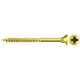 fischer Spanplattenschraube ClassicFast II 6,0x80 Senkkopf PZ 200 Stück, mit Teilgewinde