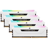 Corsair DIMM 32 GB DDR4-3200 (4x 8 GB) Quad-Kit, Arbeitsspeicher weiß, CMH32GX4M4E3200C16W, Vengeance RGB PRO SL, INTEL XMP