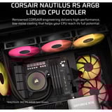 Corsair NAUTILUS 240 RS ARGB Generalüberholt, Wasserkühlung schwarz