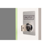 Digitus Glas-Fronttür für 19" 20HE Wandgehäuse Unique Serie, Frontpanel grau, 20 Höheneinheiten