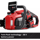 EINHELL Professional Akku-Kettensäge GP-LC 36/40 Li BL-Solo, 36Volt (2x18V) rot/schwarz, ohne Akku und Ladegerät