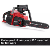 EINHELL Professional Akku-Kettensäge GP-LC 36/40 Li BL-Solo, 36Volt (2x18V) rot/schwarz, ohne Akku und Ladegerät