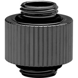 EKWB EK-Quantum Torque Extender Static MM 14 - Black Nickel, Verbindung schwarz/silber
