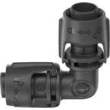 GARDENA Micro-Drip-System L-Stück 13mm (1/2"), Verbindung dunkelgrau, 2 Stück, Modell 2023