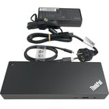 Lenovo ThinkPad Thunderbolt 4 Dock Generalüberholt, Dockingstation schwarz/rot