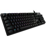 Logitech G512 CARBON LIGHTSYNC, Gaming-Tastatur schwarz, DE-Layout, GX Brown, LIGHTSYNC RGB