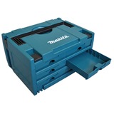 Makita MAKSTOR Modell 3.6, Werkzeugkiste blau, 6 Schubladen