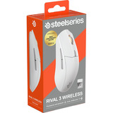SteelSeries Rival 3 Wireless Gen 2, Gaming-Maus weiß