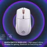 SteelSeries Rival 3 Wireless Gen 2, Gaming-Maus weiß