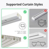 SwitchBot Smart Curtain 3 U Rail, Vorhangöffner weiß