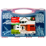 fischer Meister-Box XL Universal + Schrauben, Dübel hellgrau, 266-teilig