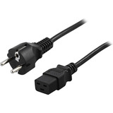 BlueWalker EU-Netzkabel C19 schwarz