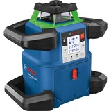 Bosch Professional Akku-Rotationslaser GRL 650 CVHG Professional, 18Volt, mit Halterung blau, Akku ProCORE18V 4,0Ah, Koffer, grüne Laserlinie