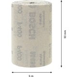 Bosch Professional Expert M480 Netzschleifrolle 93mm, K400, Schleifblatt 5 Meter Rolle, auch zum Handschleifen