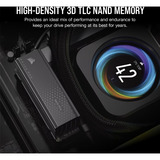 Corsair MP700 PRO 2 TB, SSD schwarz, PCIe 5.0 x4 | NVMe 2.0 | M.2 2280, mit Luftkühler