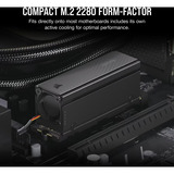 Corsair MP700 PRO 2 TB, SSD schwarz, PCIe 5.0 x4 | NVMe 2.0 | M.2 2280, mit Luftkühler