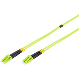 Digitus LWL Patchkabel, Duplex, LC > LC Stecker, Multimode OM5 hellgrün, 10 Meter
