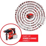 Einhell Akku-Bohrhammer HEROCCO 36/28 Professional, 36Volt (2x18Volt) rot/schwarz, ohne Akku und Ladegerät