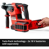 Einhell Akku-Bohrhammer HEROCCO 36/28 Professional, 36Volt (2x18Volt) rot/schwarz, ohne Akku und Ladegerät