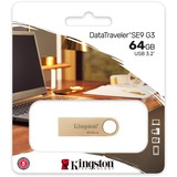 Kingston DataTraveler SE9 G3 64 GB, USB-Stick gold, USB-A 3.2 Gen 1