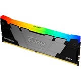 Kingston FURY DIMM 16 GB DDR4-3200 , Arbeitsspeicher schwarz, KF432C16RB12A/16, Renegade RGB, INTEL XMP