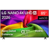 LG 85NU800B6LA.AEEQ, LED-Fernseher 215 cm (85 Zoll), schwarz, UltraHD/4K, Triple Tuner