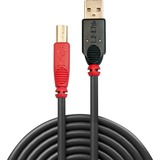 Lindy USB 2.0 Aktivkabel, USB-A Stecker > USB-B Stecker schwarz, 10 Meter