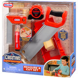 MGA Entertainment Litte Tikes Creative Construction - Mess- und Schneide-Set, Kinderwerkzeug 