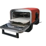 Ninja Woodfire, elektrischer Outdoor-Ofen, Pizzaofen und Smoker OO101EU braun/silber, für Pizzen bis ca. Ø 30cm