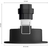 Philips HUE White Ambiance Milliskin Einbauspot, LED-Leuchte weiß