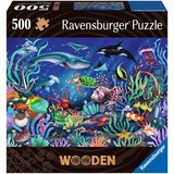 Wooden Puzzle Unten im Meer