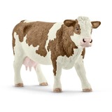 Schleich Farm World Fleckvieh-Kuh, Spielfigur 