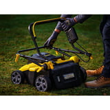 Stanley V 20 Akku-Vertikutierer 36 Volt (2x18V) schwarz/gelb, ohne Akku und Ladegerät