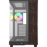 Thermaltake View 380 XL WS ARGB , Tower-Gehäuse schwarz/holz, Tempered Glass x 2, Holz-Struktur