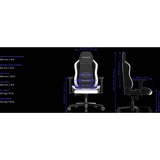 Vertagear Gaming-Stuhl SL3800 schwarz/weiß, ContourMax Lumbar, VertaAir, Hygennx