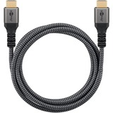 goobay Plus Ultra High-Speed HDMI-Kabel, 8K @ 60Hz grau, 5 Meter