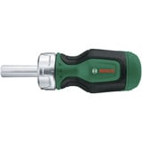 Bosch Stubby Bit Ratschenschraubendreher + 6 Bits  grün/schwarz, 7-teilig 