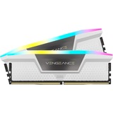 Corsair DIMM 32 GB DDR5-6000 (2x 16 GB) Dual-Kit, Arbeitsspeicher weiß, CMH32GX5M2B6000C40W, Vengeance RGB, INTEL XMP