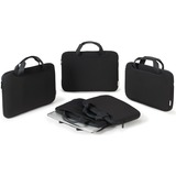 DICOTA BASE XX Sleeve Plus, Notebookhülle schwarz, bis 33,8 cm (13,3")