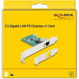 DeLOCK PCI Express x1 Karte 1 x RJ45 2,5 Gigabit LAN RTL8125, LAN-Adapter 