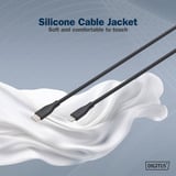 Digitus USB 2.0 Silikon-Kabel USB-C > Lightning, MFI zertifiziert schwarz, 2 Meter, PD 2.0, Laden mit bis zu 60 Watt