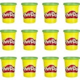 Hasbro Play-Doh 12er-Pack mit grüner Spielknete, Kneten 12 Dosen mit je 112 Gramm