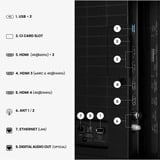 Hisense ULED 55E8S MiniLED, QLED-Fernseher 139 cm (55 Zoll), schwarz/dunkelgrau, UltraHD/4K, Triple Tuner, Subwoofer, 144Hz Panel