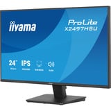 iiyama ProLite X2497HSU-B1, LED-Monitor 60.5 cm (23.8 Zoll), schwarz (matt), FullHD, IPS, HDMI, DP, USB-Hub, Lautsprecher, 120Hz Panel