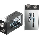 Ansmann Extreme Lithium 9V-Block, Batterie silber, 1x Lithium