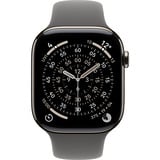 Apple Watch Series 11, Smartwatch Titan Natur, Titangehäuse, 46 mm, Sportarmband steingrau M/L, Cellular