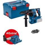 Bosch Akku-Bohrhammer GBH 18V-28 CF Professional, mit GDE 18V-16 blau/schwarz, ohne Akku und Ladegerät, in L-BOXX